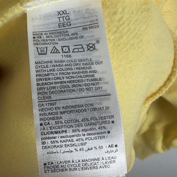 NWT Old Navy Equality Human Right Vintage Crew Neck Sweatshirt Yellow Size XXL - Picture 10 of 14